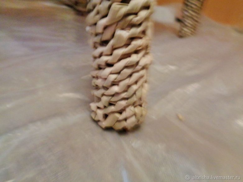 Реставрация стула в технике спирального плетения