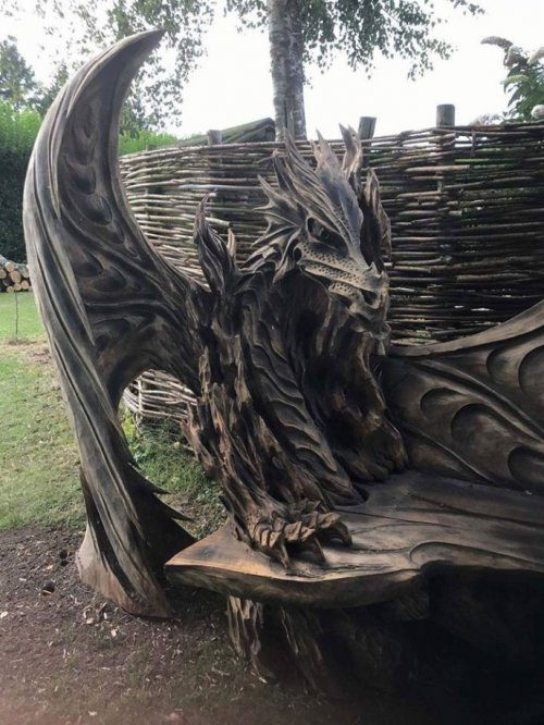 Удивительные скульптуры, вырезанные из дерева с помощью бензопилы от Игоря Лоскутова