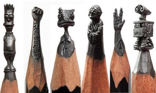 Скульптуры из карандашей