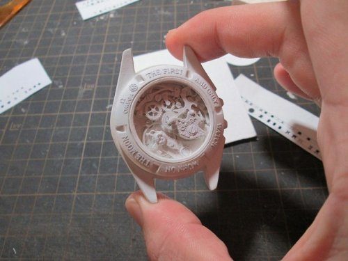 Невероятно реалистичные бумажные часы, созданные художником Манабу Косакой