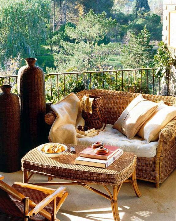 Плетёная мебель для балконов и веранд