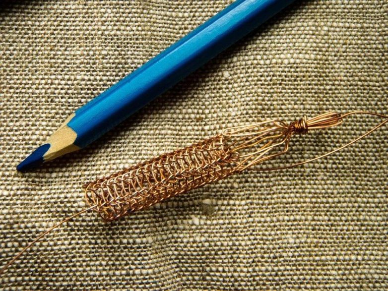 Цепочка в технике viking knit