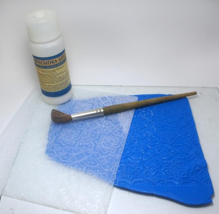 Декорируем рамку для зеркала полимерной глиной