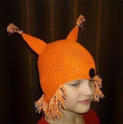 Оригинальные вязаные шапки для детей