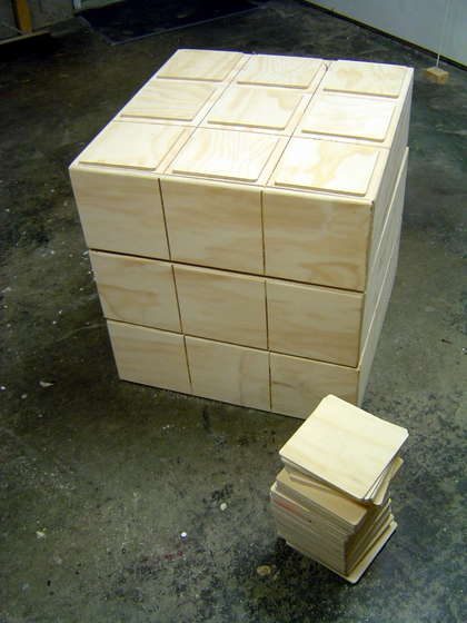 Мастерим комод в виде кубика Рубика