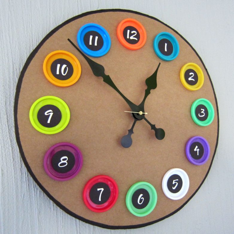 Поделка часы своими руками - фото идеи часов для детского сада, школы, декора дома