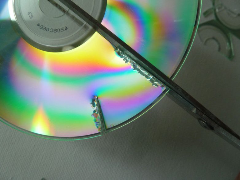 Декор из компакт-дисков