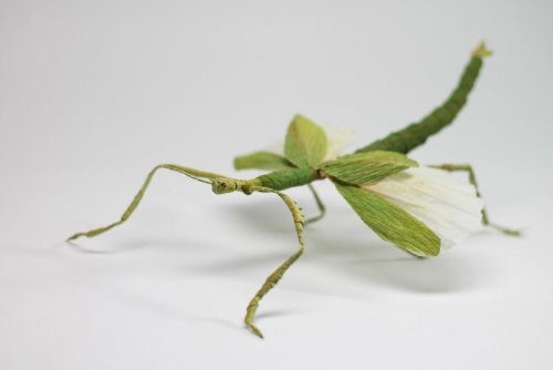 Бумажные скульптуры насекомых и не только