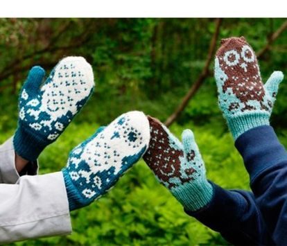 Схемы для вязания рукавиц и перчаток