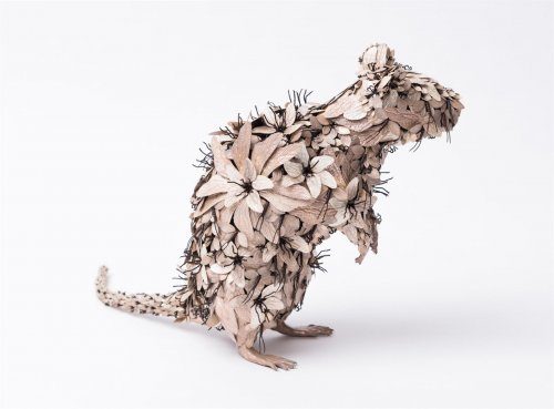 Металлические скульптуры животных от японского кузнеца