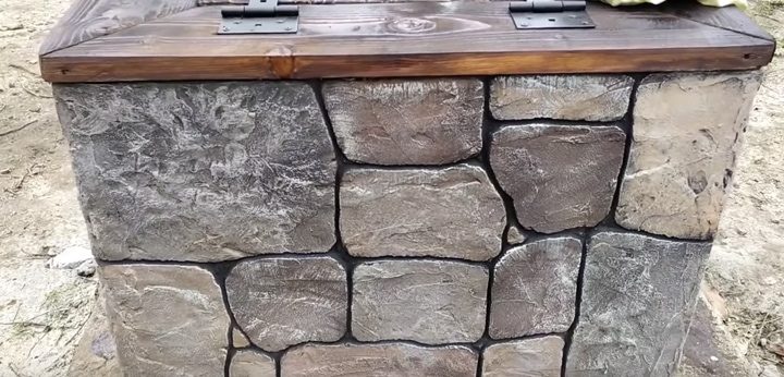 Декоративный камень из простого плиточного клея