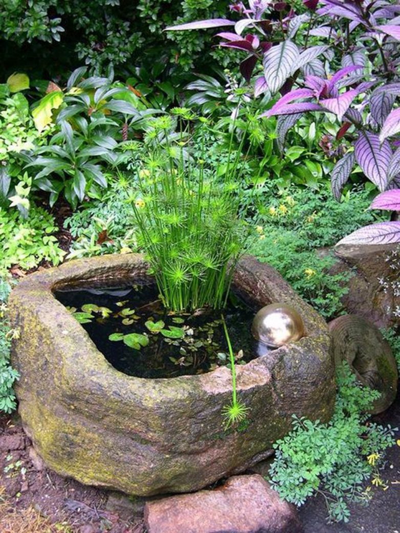 Удивительные идеи мини-пруда для небольшого сада или террасы