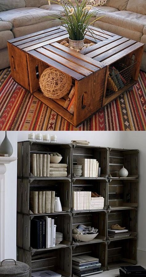 Мебель из деревянных ящиков