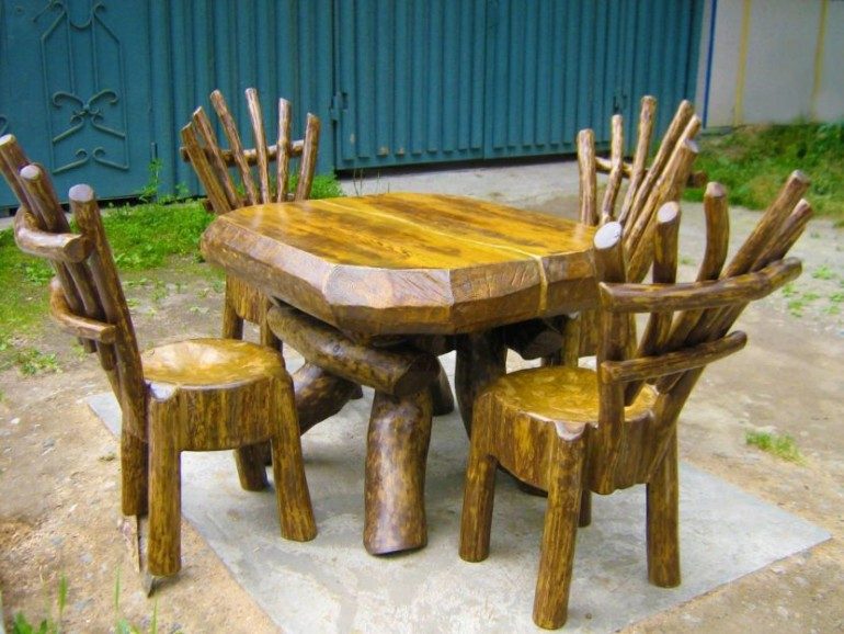 Деревянные стулья для дачи и сада из того, что под рукой