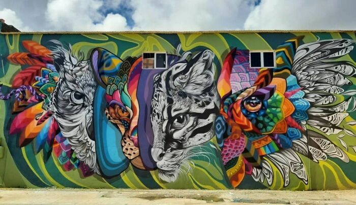 Фантастически красочные граффити