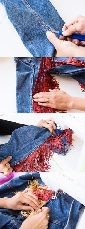 Как просто и красиво преобразить джинсы