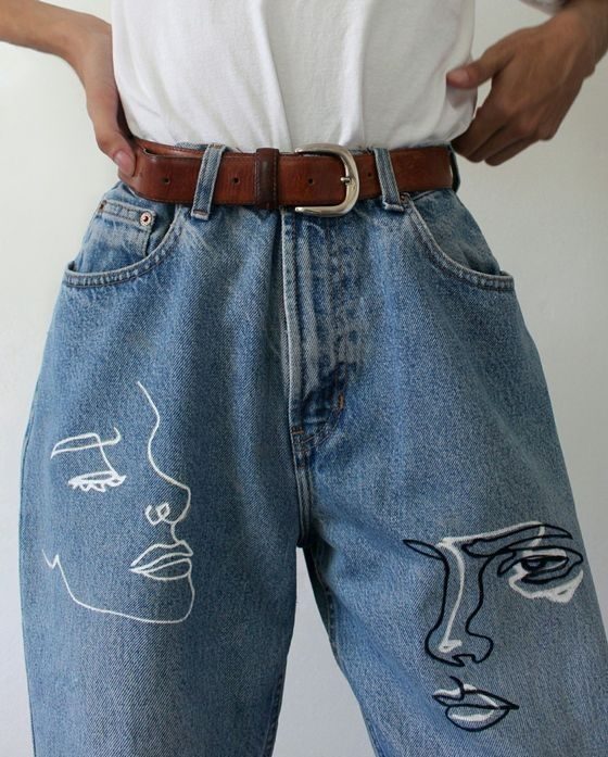 Как просто и красиво преобразить джинсы