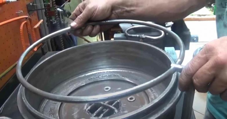 Мастерим мангал-барбекю из тормозного барабана авто