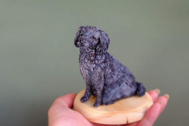 Скульптуры животных, созданные из глины