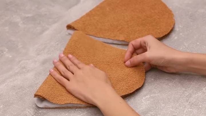 Домашние тапочки из махрового полотенца