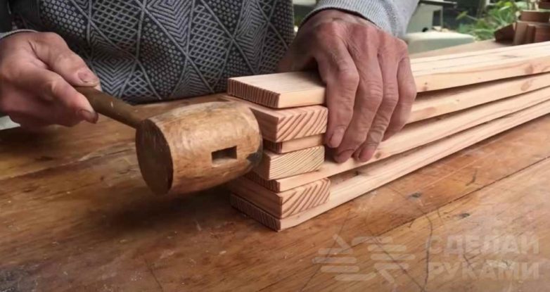 Необычные деревянные ножки для стола