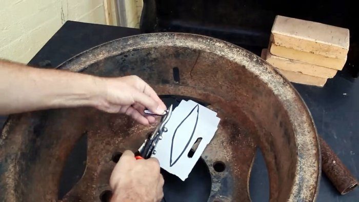 Изготовление чаши для костра из старого колесного диска