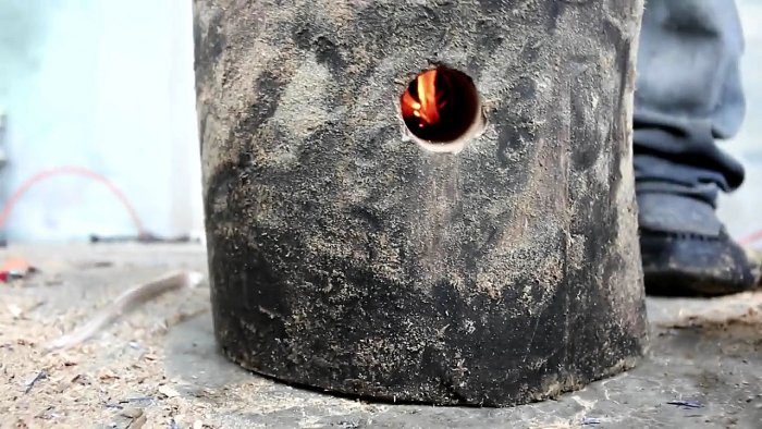 Печь из полена, которое горит более 6 часов