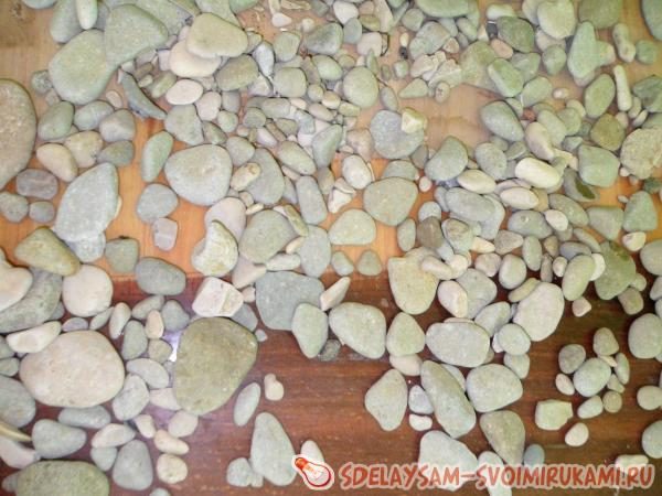 Декор для плитки из морской гальки