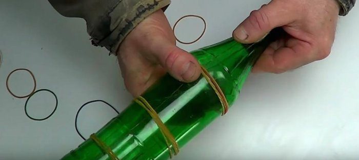 Как быстро разрезать бутылку пополам