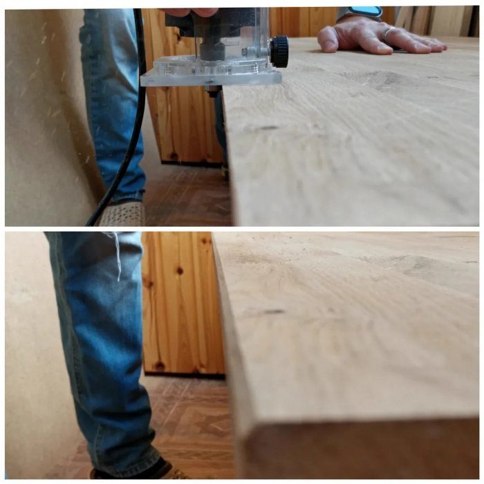 Компьютерный стол из массива