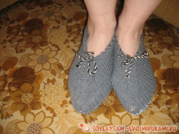 Вяжем тапочки