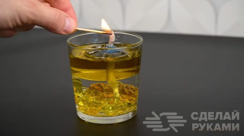 Свеча длительного горения своими руками