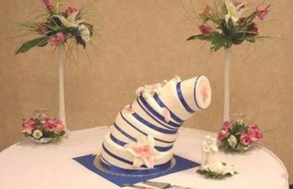 Неудачные свадебные торты