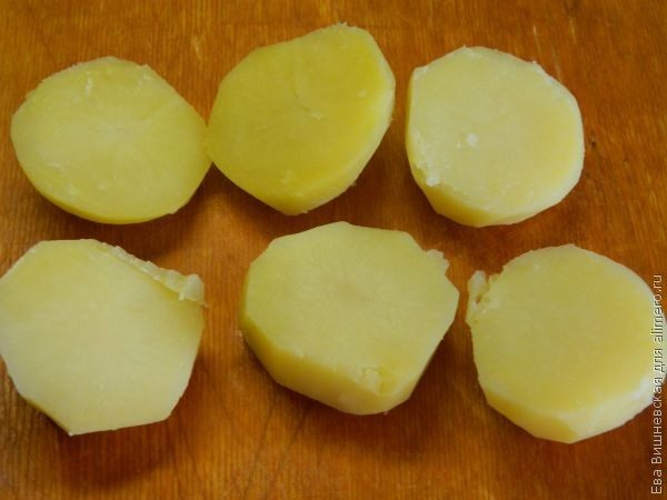 Картофель с творожным кремом