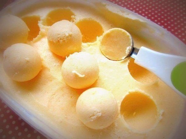 Простой рецепт мандаринового мороженого