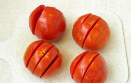 Запеченные помидоры с фаршем