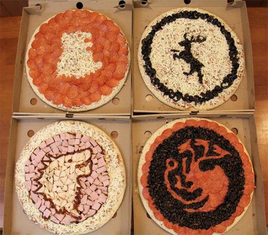 Вот такая креативная пицца!