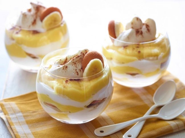 10 простых десертов из бананов