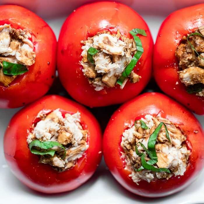 5 аппетитных начинок для фаршированных помидор