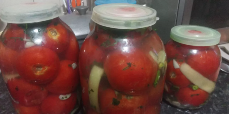 Вкусный рецепт засолки помидоров