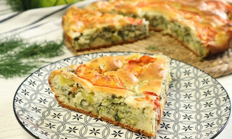 Вы забудете о пицце, такой пирог намного вкуснее. Кабачок, кефир и 5 минут у плиты