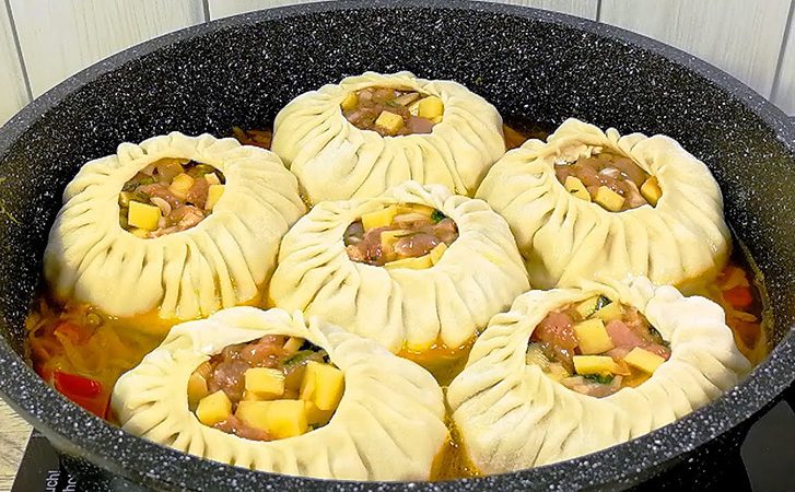 Почти манты, но готовить проще и не нужна мантоварка. Потрясающее горячее для всей семьи