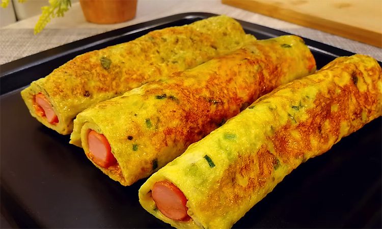 В основе капуста и яйца, а дети разбирают их первыми. Чудо-трубочки к завтраку без использования теста