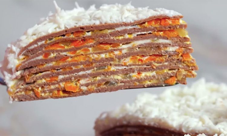 Самый удачный и вкусный рецепт на 2 начинки. Печеночный торт: такой вы точно еще не ели