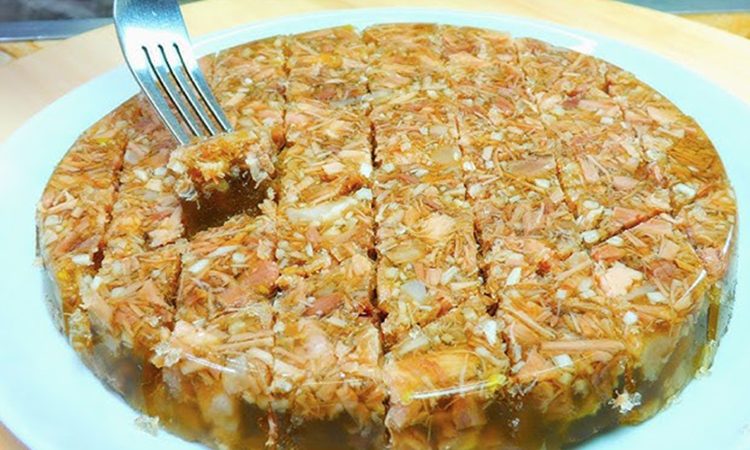 Правильный рецепт с прозрачным бульоном. Холодец без желатина на двух видах мяса