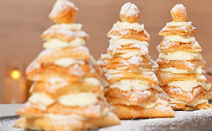 Дети будут в восторге. Превращаем торт Наполеон в «Елочки» к Новому году