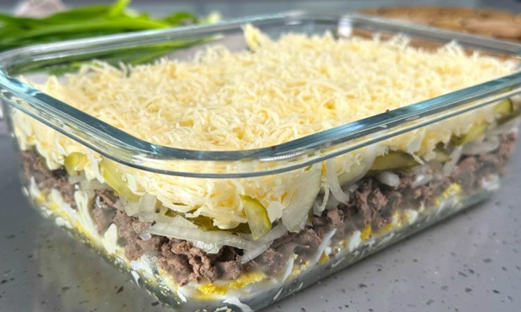 Разлетится быстрее Оливье на праздничном столе. Цыганский салат с куриной печенью