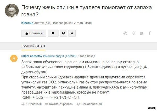 Убойные приколы с сайта «Ответы Mail.ru». Это полный Писец!