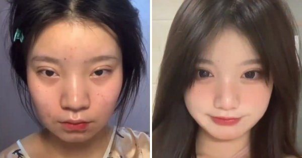 Чудеса макияжа у азиаток
