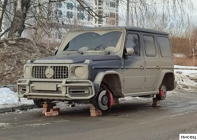 Крайне изощрённая автомобильная месть. Во дают!